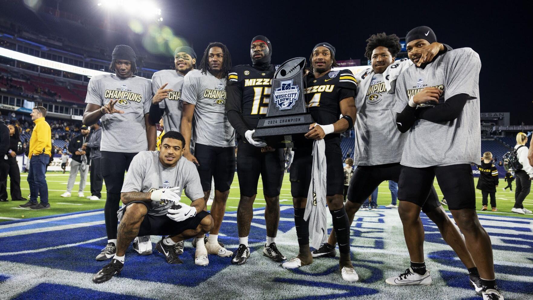 Photos: Mizzou defeats Iowa 27-24 to win the TransPerfect Music City Bowl